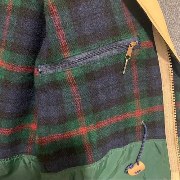 Vintage Woolrich Wool Flannel Lined Parka Jacket Mens Tan Made in USA - Picture 5 of 11
